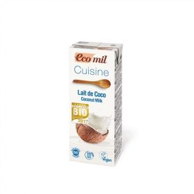 Ecomil Coconut Cuisine Sugar-Free Cooking Cream 200ml x24