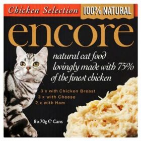 Encore Cat Food Chicken Breast Multipack (Can) (70g x8) x1