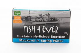 Fish 4 Ever Mackerel in Spring Water 125g x10