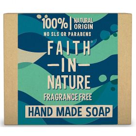 Faith in Nature Seaweed (Unfragranced) Pure Vegetable Soap 100g x6