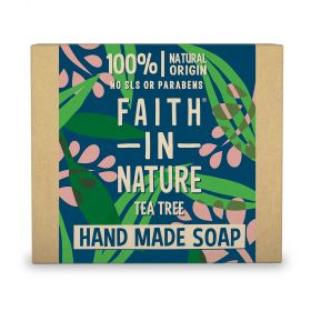 Faith in Nature Tea Tree Pure Vegetable Soap 100g x6