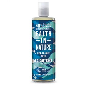 Faith in Nature Fragrance Free Body Wash 400ml x6