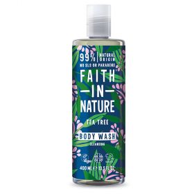 Faith in Nature Tea Tree Body Wash 400ml x6