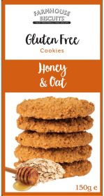 Farmhouse Gluten Free Honey & Oat Biscuits 150g x12