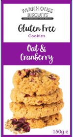 Farmhouse Gluten Free Oat & Cranberry Biscuits 150g x12