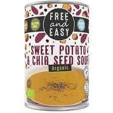 Free & Easy Organic Sweet Potato and Chia Seed Soup 400g x6