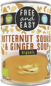 Free & Easy Organic Butternut Squash and Ginger Soup 400g x6