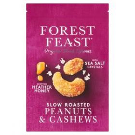 Forest Feast Scottish Heather Honey Roasted Cashews & Peanuts 150g x8