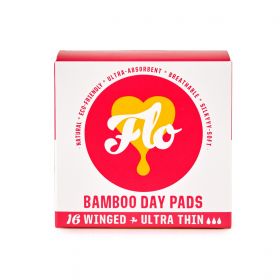 Flo Bamboo Day Pad Pack (16 pads) x8