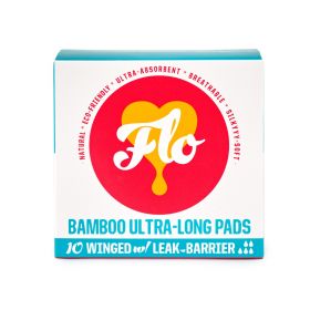 Flo Bamboo Long Pad Pack (10 pads) x8