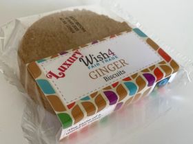 Wish4 Fairtrade Twin Pack Ginger Biscuits 70g x24