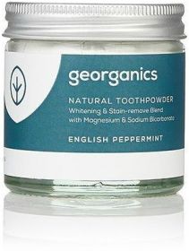 Georganics English Peppermint Natural Toothpowder 60ml x10
