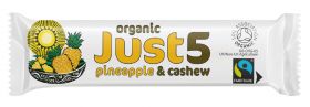 Just5 Pineapple & Cashew Bars 40g x18