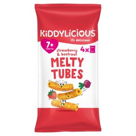 Kiddylicious Melty Tubes Strawberry & Beetroot 10g X4 (X3) 