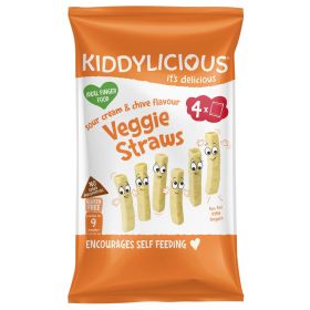 Kiddylicious Lentil Straws Multipack 60g (4's) x4