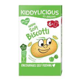 Kiddylicious Apple Soft Biscotti 20g (6's) x6 
