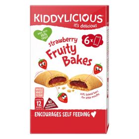 Kiddylicious Strawberry Fruity Bakes 22g (6's) x8