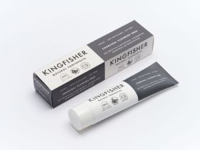 Kingfisher Toothpaste Charcoal Naturally Whitening Mint 100ml x12