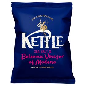 CLEARANCE - Kettle Chips Sea Salt & Balsamic Vinegar of Modena 40g x18 - BBD 08/04/23