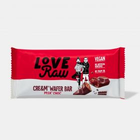 Love Raw Milk Chocolate Cream Wafer Bars 43g x12