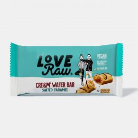 Love Raw Salted Caramel Cream Wafer Bars 45g x12