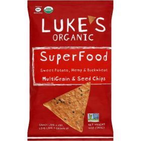 Luke's Organic Superfood Sweet Potato, Buckwheat & Hemp Chips 142g x12