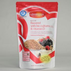 Linwoods Flaxseed,Bio Cultures & Vit D 360g x12 