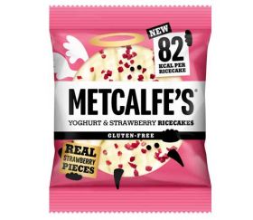 Metcalfe's Skinny Yoghurt & Strawberry Ricecakes 34g x12