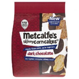 Metcalfe's Popcorn Dark Chocolate Mini Thins 50g x6