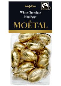 Moetal Fair Trade White Chocolate Mini Eggs x6