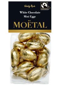 Moetal Fairtrade White Chocolate Mini Eggs 150g x12