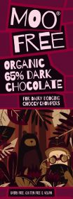 Moo Free Organic Premium 65% Dark Chocolate Bar 80g x12