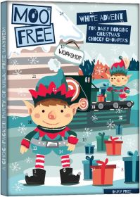 Moo Free White Choccy Advent 70g x10