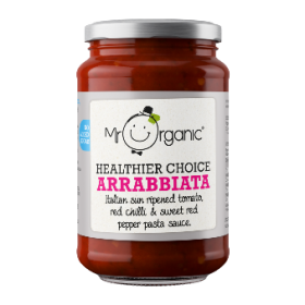 Mr Organic Chilli Arrabiata Pasta Sauce (glass jar) 350g x6