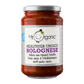Mr Organic Bolognese Pasta Sauce (glass jar) 350g x6