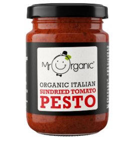 Mr Organic Vegan Sun Dried Tomato Pesto (glass jar) 130g x6