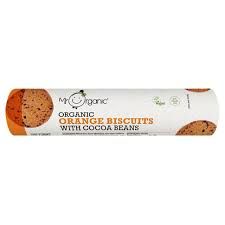 Mr Organic Organic Orange Biscuits with Cocoa Beans (18 x 250g)