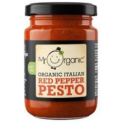 Mr Organic Vegan Red Pepper Pesto (glass jar) 130g x6