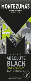 Montezuma Absolute Black with Hemp & Sea Salt 90g x12