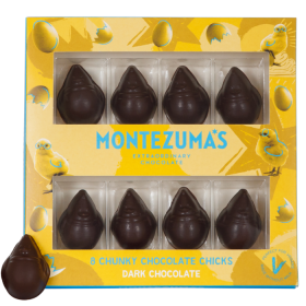 Montezuma Vegan Dark Chocolate Chunky Easter Chicks 110g x10