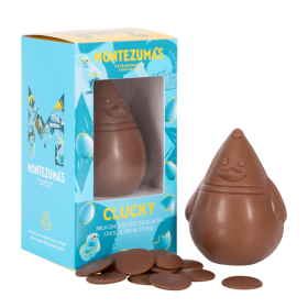 Montezuma Organic Milk Chocolate Clucky Easter Chick 100g x8