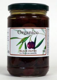 Organico Organic Black Olives in Moroccan Marinade 280g x6