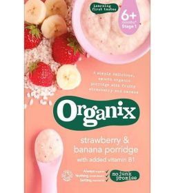 Organix Strawberry & Banana Porridge 120g x5