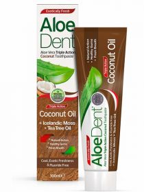 Optima AloeDent Triple Action Toothpaste with Coconut Oil 100ml x6