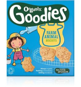 Organix Goodies Animal Biscuits 100g x5