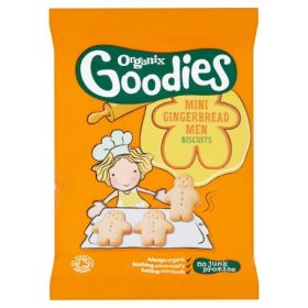 Organix Goodies Biscuits Mini Gingerbread Men Singles 25g x8