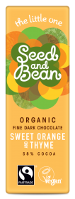 Organic Seed & Bean Dark Fairtrade & Organic orange and thyme 25g x30