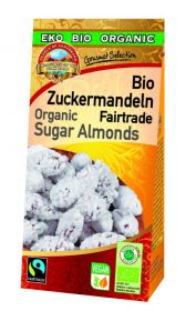 Pearls of Samarkand Fairtrade and Organic Sugar Almonds 80g x7