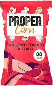 Propercorn Sun Dried Tomato and Chilli Popcorn 20g x24