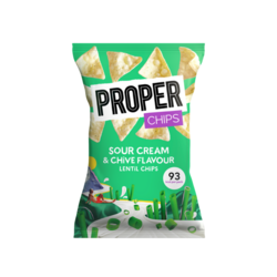 Properchips Sour Cream & Chives Lentil Chips 20g x24